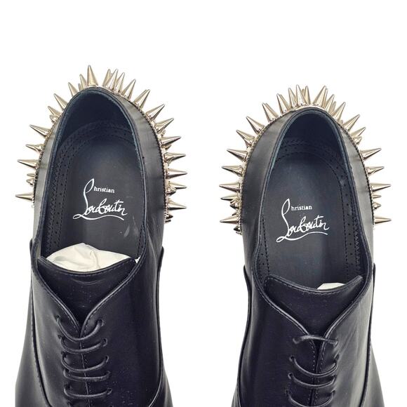 Christian Louboutin Cheliviss Meteor Leather Oxford Shoes EU 42.5 US 9.5 $2695 main image 8
